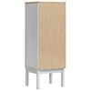 vidaXL Bathroom Cabinet White 35 x 30 x 90 cm Solid Pine Wood