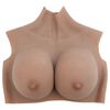 vidaXL Silicone Breastplate Tan H Cup