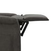 vidaXL Massage Chair Dark Grey Microfiber Fabric