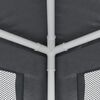 vidaXL Party Tent with 4 Mesh Sidewalls Anthracite 2x2 m HDPE