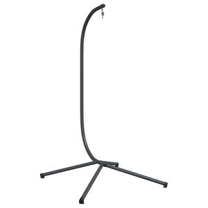 vidaXL Hanging Egg Chair Stand without Basket Anthracite Steel