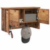 vidaXL Wall-Mounted Coat Rack Old Wood 50 x 20 x 30 cm Engineered wood