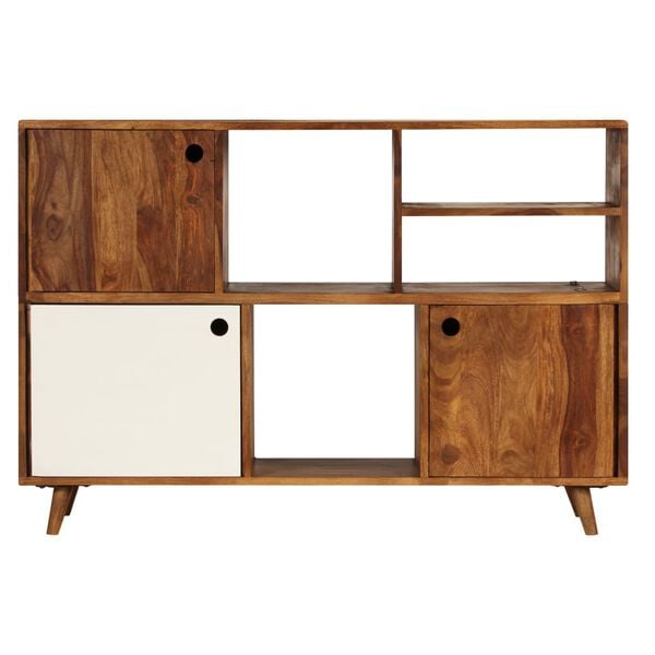 vidaXL Sideboard 118x35x70 cm Solid Acacia Wood