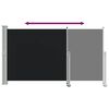 vidaXL Patio Retractable Side Awning 140 x 300 cm Black