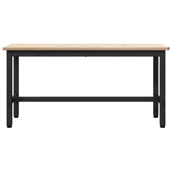 vidaXL Dining Bench Natural 100 x 32.5 x 49 cm Solid pine wood