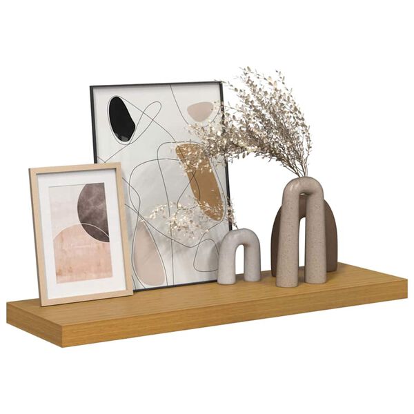 vidaXL Wall Shelf Wall-mounted Beige 80 x 23.5 x 4 cm Engineered Wood