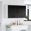 vidaXL Kitchen Cabinet Kalmar 2 pcs Black Oak 50 x 31 x 60 cm