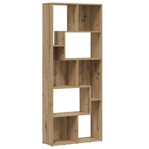 vidaXL Bookcase Artisan Oak 67x24x161 cm Engineered Wood
