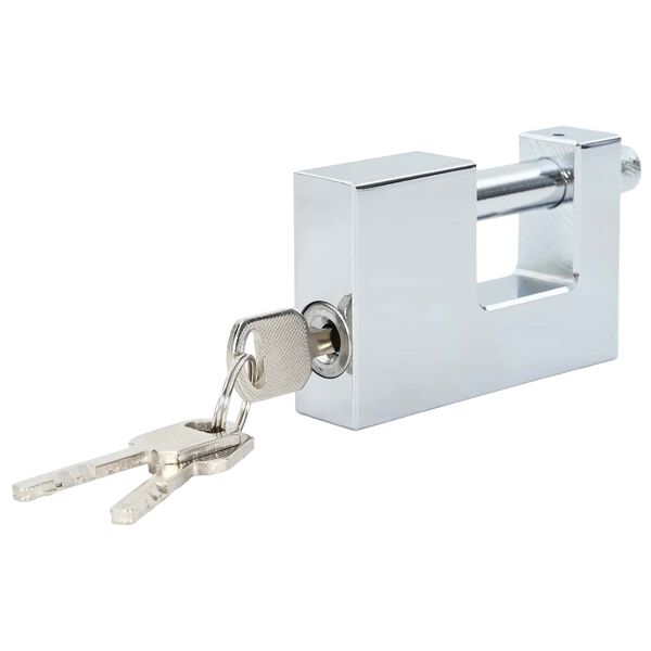 vidaXL Padlock 12 pcs Silver 7.8 x 2 x 5 cm Iron