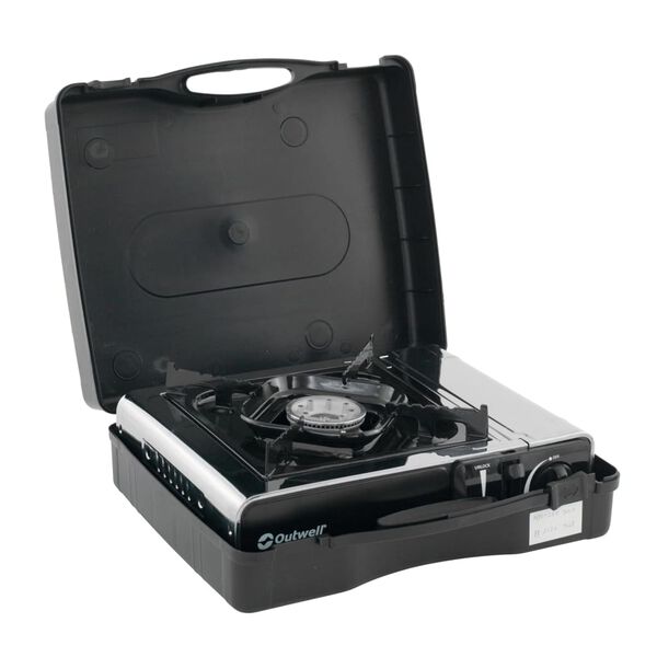 Outwell Camping Portable Gas Stove Appetizer Solo 1 Burner Silver Grey