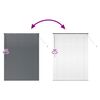 vidaXL Window Blind with Curtains Manual Dark grey Aluminium