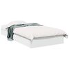 vidaXL Bed Frame with Storage White 80 x 200 cm Engineered Wood