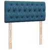 vidaXL Box Spring Bed with Mattress Dark Blue 90x200 cm Velvet