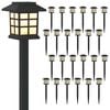 vidaXL Outdoor Solar Lights with Ground Spike 24 pcs Warm White PP