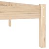 vidaXL Bed Frame without Mattress 193x203 cm Solid Wood Pine King