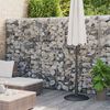 vidaXL Gabion Wall with Covers Galvanised Steel 900x30x200 cm
