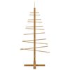 vidaXL Wooden Christmas Tree with Stand Brown 125 cm Bamboo