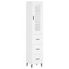 vidaXL Highboard White 34.5x34x180 cm Engineered Wood