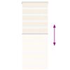 vidaXL Zebra Blind Marble Beige 65x100 cm Fabric Width 60.9 cm Polyester