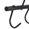 vidaXL Bridle Hanger with 9 Swivel Hooks Black Steel