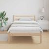 vidaXL Bed Frame Brown 225.5 x 105.5 x 69.5 cm Solid Pine Wood