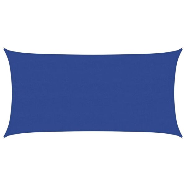 vidaXL Sunshade Sail 160 g/m&sup2; Rectangular Blue 4x7 m HDPE