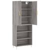 vidaXL Highboard Grey Sonoma 69.5x34x180 cm Engineered Wood
