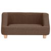 vidaXL Dog Sofa Brown 95x63x39 cm Linen