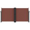 vidaXL Retractable Side Awning Brown 120x1000 cm