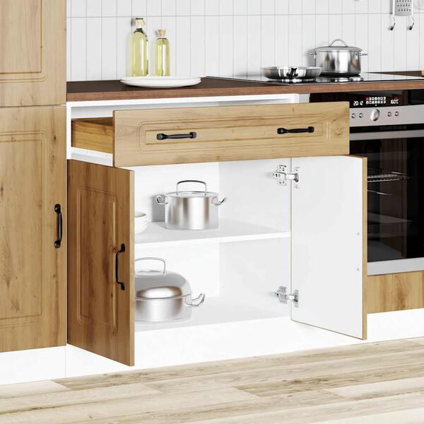 vidaXL Kitchen Base Cabinet Kalmar Artisan Oak Engineered Wood