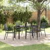 vidaXL Garden Dining Set 5 pcs Anthracite Powder-Coated Steel