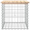 vidaXL Garden Bench Gabion Design 43x44x42 cm Solid Wood Pine