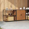 vidaXL Kitchen Storage Set with Shelf 2 pcs Rusty Weathering Steel