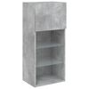 vidaXL 5 Piece TV Wall Units with LED Concrete Grey Engineered Wood