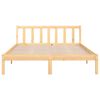vidaXL Bed Frame without Mattress Solid Wood 140x190 cm