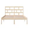 vidaXL Bed Frame without Mattress Solid Wood 120x200 cm (810012+814184)