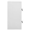 vidaXL Locker Cabinets 2 pcs Light Grey 90x45x92.5 cm Steel