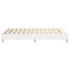 vidaXL Bed Frame No Mattress White 150x200 cm King Size Engineered Wood
