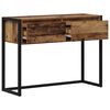 vidaXL End Table with Drawer Old Wood 100 x 36 x 75 cm Engineered Wood