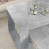 vidaXL Coffee Table Set 2 pcs Concrete Grey Engineered Wood