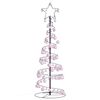 vidaXL LED Christmas Tree with Baubles 100 LEDs Warm White 150 cm