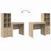 vidaXL Desk with Drawer 2 pcs Sonoma Oak