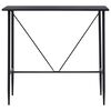 vidaXL Bar Table Black 120x60x110 cm MDF