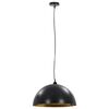 vidaXL Ceiling Lamps 2 pcs Black and Gold Semi-spherical 50 cm E27
