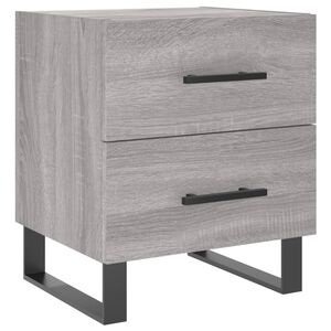 vidaXL Bedside Cabinet Grey Sonoma 40x35x47.5 cm Engineered Wood