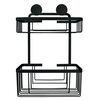 Kleine Wolke Double Shower Rack Rectangular Rocco Black