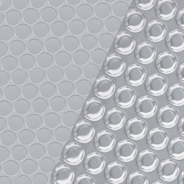 vidaXL Pool Cover Silver 381 cm PE