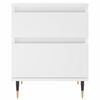vidaXL Bedside Cabinet White 40x35x50 cm Engineered Wood