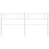 vidaXL Metal Headboard White 193 cm