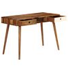 vidaXL Writing Desk 110x55x76 cm Solid Acacia Wood